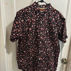 Floral Black and Pink Dravus Men's Shirt